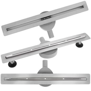 REA FILO Linear Drain Βουρτσισμένο χάλυβα 80