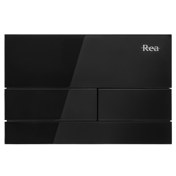 Drukknop voor WC-muurinstallatie K011A-Q Rea T Black Glass