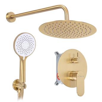 Komplet tuša u ravnini Rea Drop Brush Gold + BOX