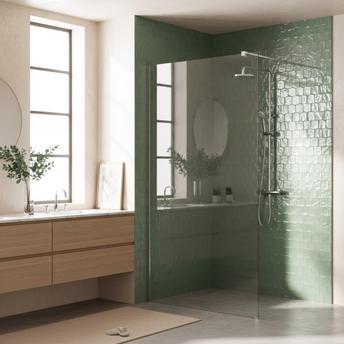 Kabina prysznicowa Walk-In Rea Flexi Transparent / Chrome 110