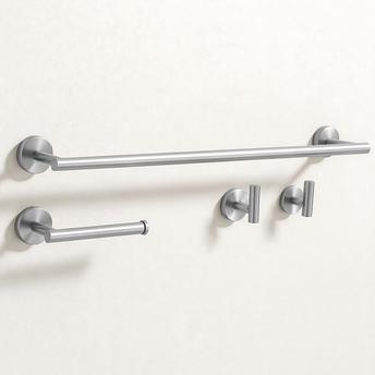 Set kupaonskih dodataka  Ari Brush Nickel 4 dijela