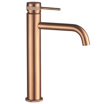Bathroom faucet Rea Lungo Grip Brush Copper high