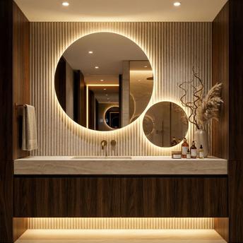 Zrkadlo LED R-9045 90cm + 45cm