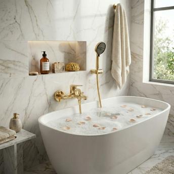 Flessibile doccia Rea Gold 150 cm