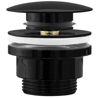 Rea βύσμα νιπτήρα universal click-clack, ΜΑΥΡΟ ΜΕΤΑΛΛΙΚΟ