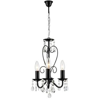 LAMPA SUFITOWA WISZĄCA EBT013-3CP CZARNA