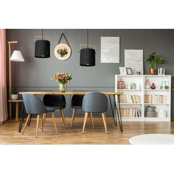 Lampa sufitowa nowoczesna APP956-1CP Czarna
