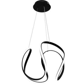 Lampa Sufitowa Wisząca Nowoczesna LED + PILOT APP387-CP CZARNA