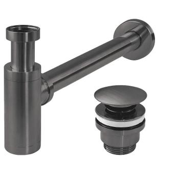 Umyvadlový sifon s univerzální výpustí click-clack - Titan