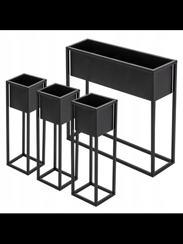 Set de portes plantes BLACK LOFT