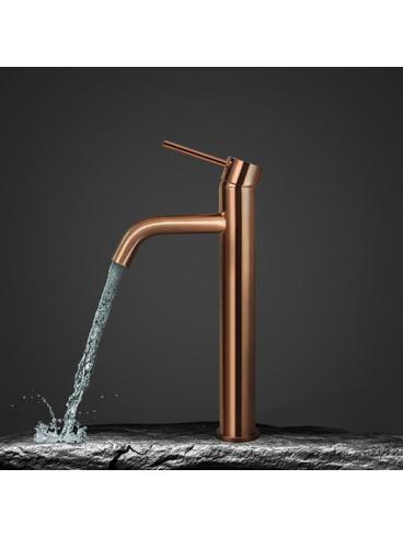 Grifo de lavabo Rea Lungo Copper High