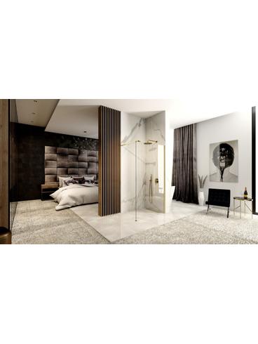 Shower screen Rea Aero Gold Brush 110