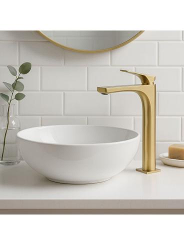 Grifo de baño Rea Joe Brush Gold High