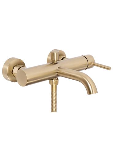 Grifo de bañera Rea Lungo Brush Gold