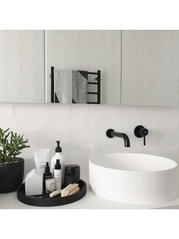 Grifo empotrado oculto Rea Lungo Black Mat + BOX