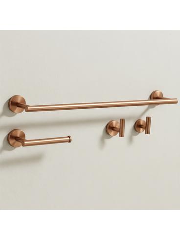 Kylpyhuonetarvikesetti  Ari Brush Copper 4 osaa