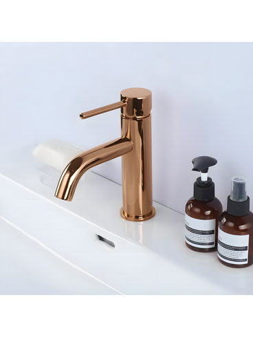 Grifo de lavabo Rea Lungo Copper Low