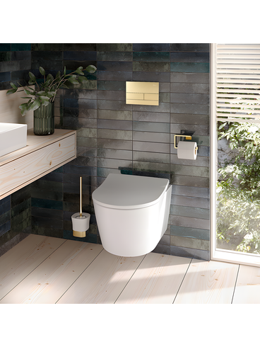 Vorwandelement für WC K011A-Q Rea T Brush Gold