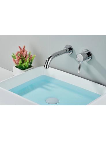 Grifo empotrado oculto Rea Lungo LONG CHROM + BOX