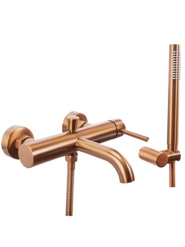 Grifo de bañera Rea Lungo Copper Brush