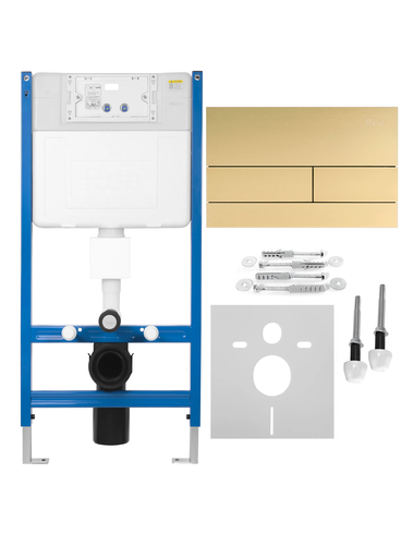 Vorwandelement für WC K011A-Q Rea T Brush Gold