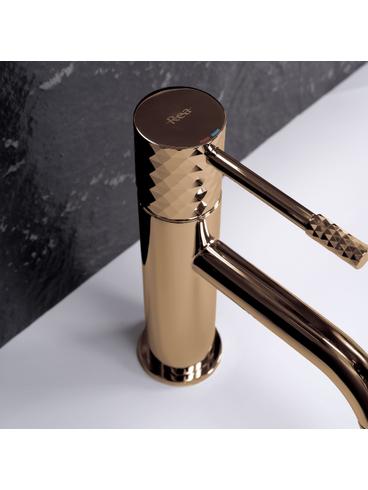 Slavina za umivaonik Rea Lungo Diamond Copper Low