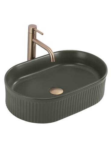 Umywalka nablatowa Rea Vanda Olive Matt