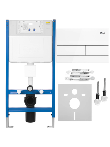 Vorwandelement für WC K011A-Q Rea T White Glass