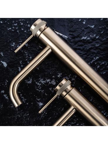 Grifo de baño Rea Lungo Grip Brush  Gold high