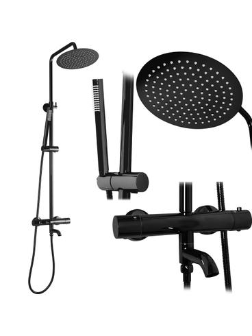 Conjunto de ducha REA Lungo Black Metallic