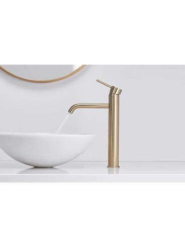 Grifo de lavabo Rea Lungo L.Gold