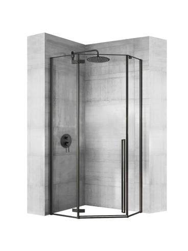 Душ кабина Rea DIAMOND BLACK MAT 90x90