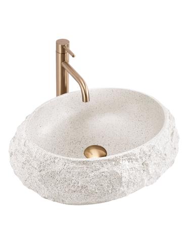 Umywalka nablatowa Rea Mika Beige