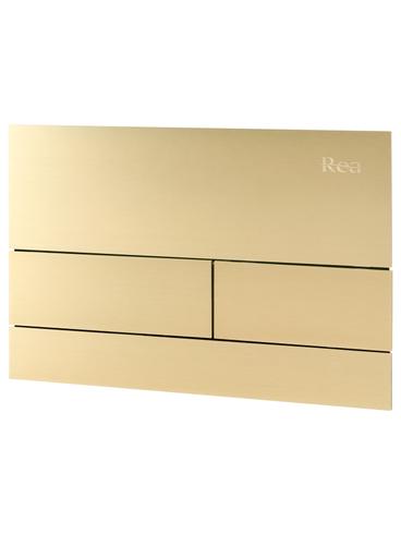 Tlačni gumb za WC predstensko enoto Rea T K011A-Q Gold Brush