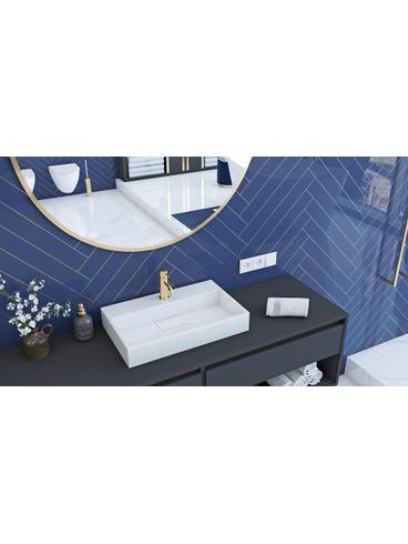 Умивалник МРАМОРЕН КОМПОЗИТ Rea GOYA 50CM