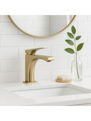 Grifo de baño Rea Joe Brush Gold low