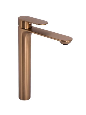 Wastafelkraan Rea Drop Brush Copper High