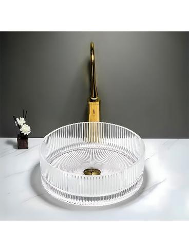 Umywalka nablatowa Rea Ingrid 36 Transparent