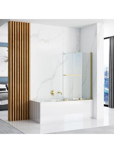 Bathtub screen Rea Fabian Gold Brush 100