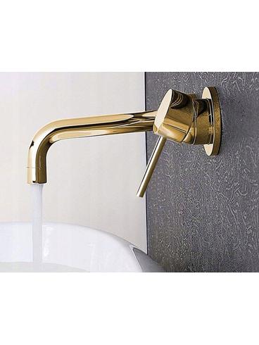 Grifo empotrado oculto Rea Lungo Gold + BOX