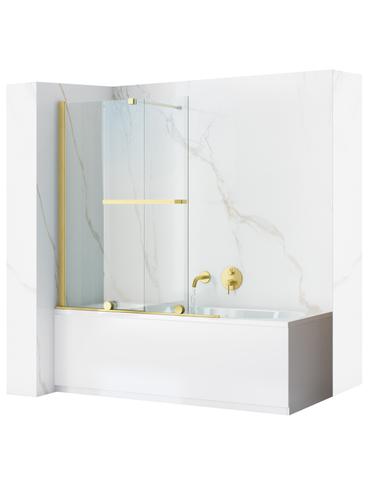 Bathtub screen Rea Fabian Gold Brush 100