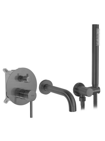 Bateria wannowa podtynkowa Rea Lungo Tytan + Box