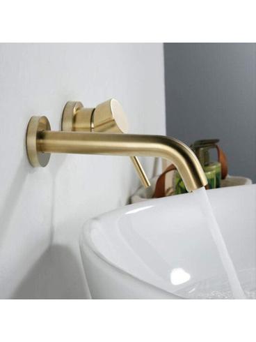 Grifo empotrado oculto Rea Lungo Gold Mat + BOX