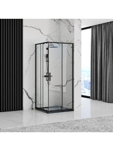 Душ кабина Rea Punto Black 90x90