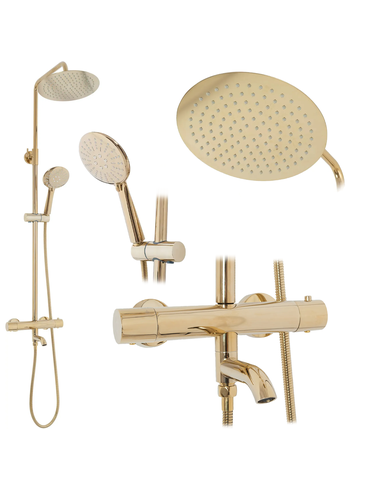 Conjunto de ducha REA Lungo Gold