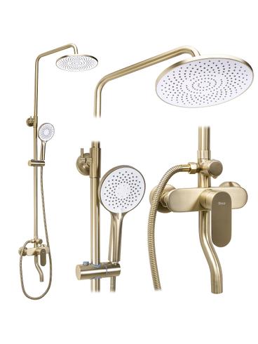 Tuš set REA DROP Brush Gold