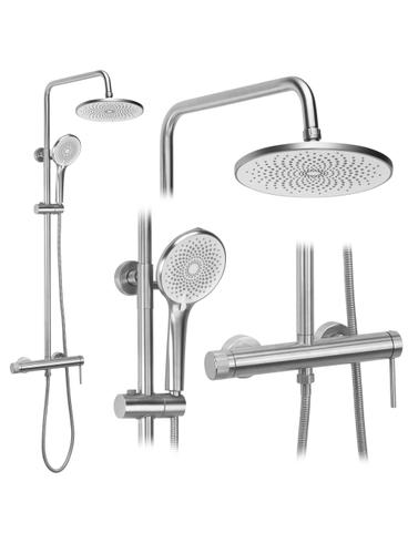 Tuš set Rea Foss Clif Brush Nickel