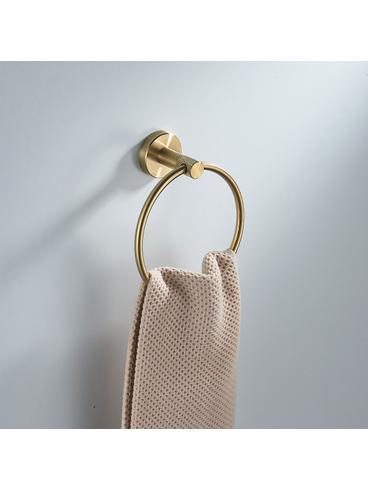 Percha de baño Ring 6610 Modern Brush Gold