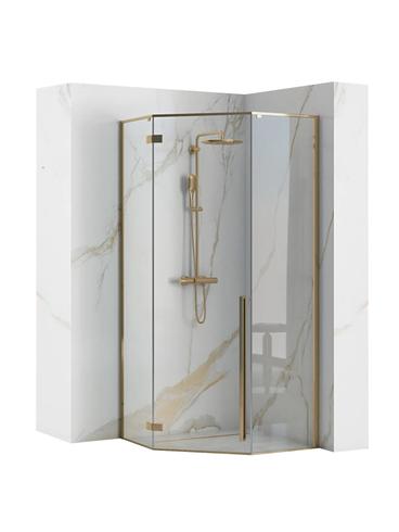 Cabina de dus DIAMOND GOLD  90x90 cm