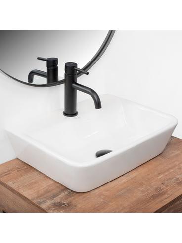 Umywalka nablatowa przyścienna Rea Remi